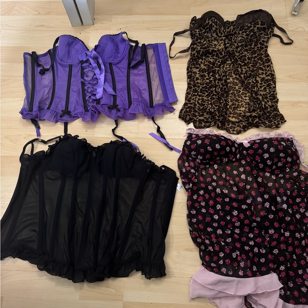Purple Lace Corset Top